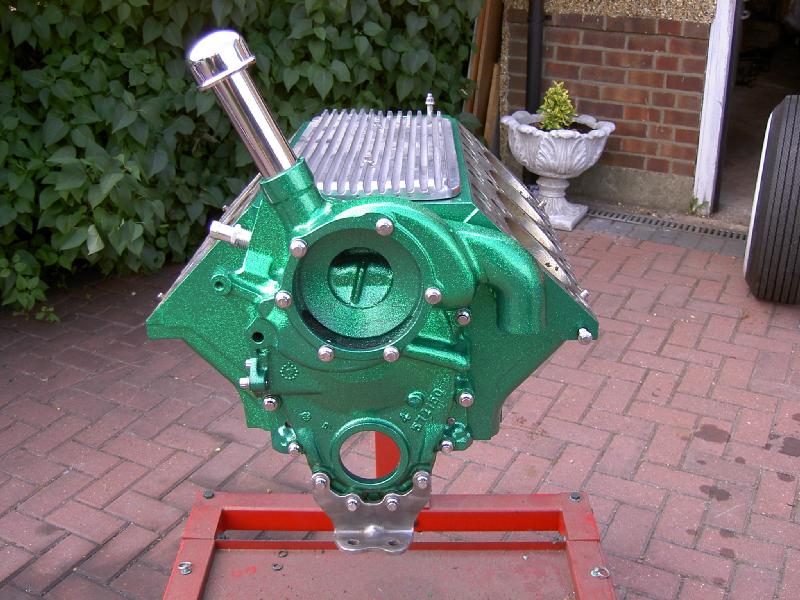 Green Metalflake 394 Olds V8