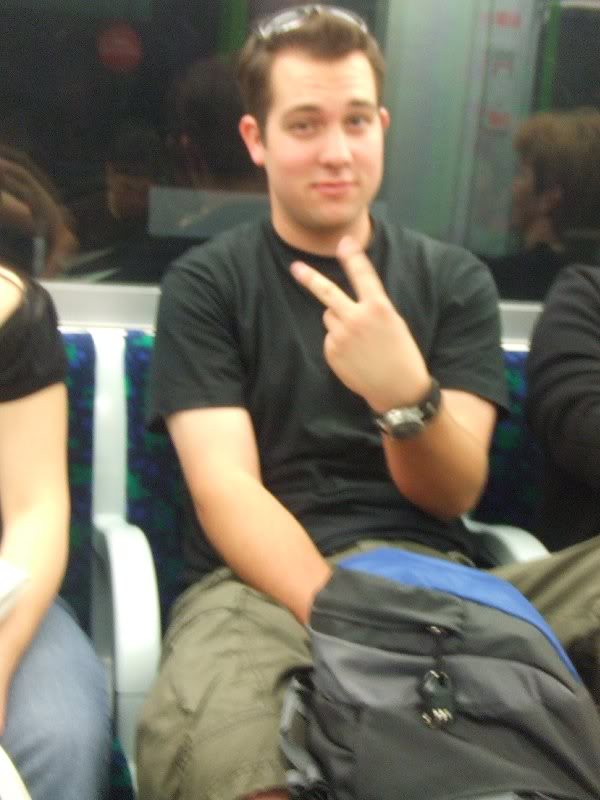 when I first picked him up at the train station