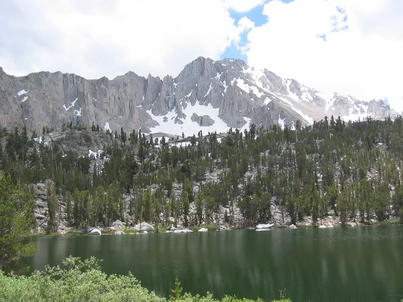 First lake going up Onion Valley
