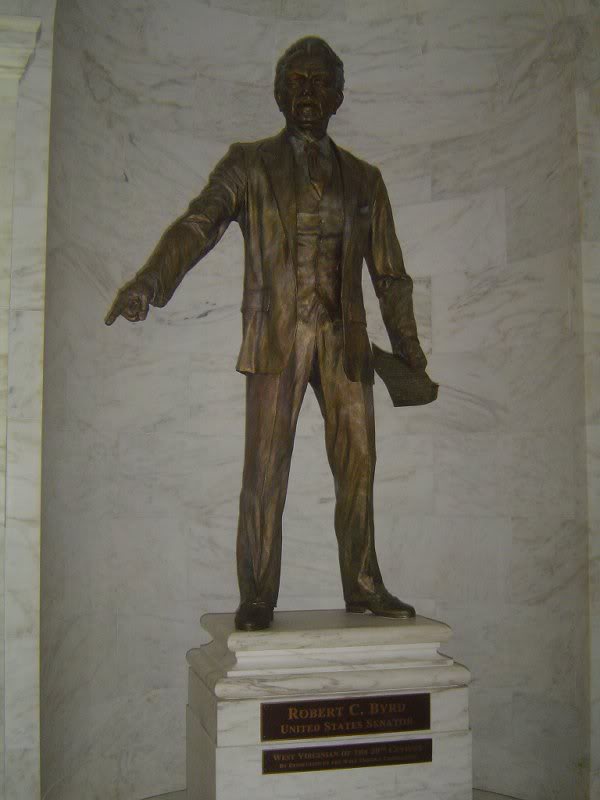 Robert Byrd statue in State Capitol in Charleston, WV
