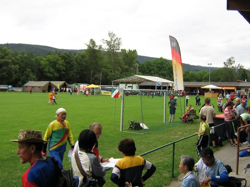 10- assembly area for warm-up orienteering event