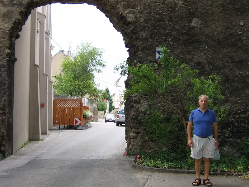 4- dad in front of old city wall