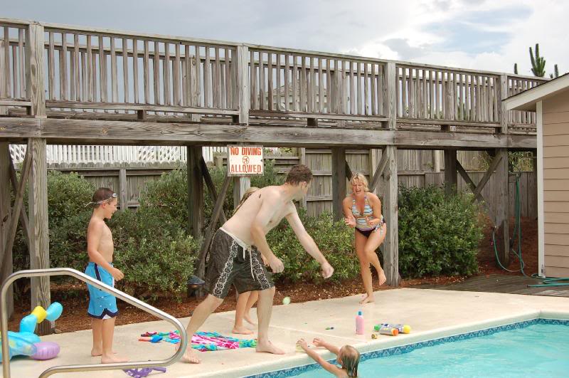 half filled waterballoons kinda hurt