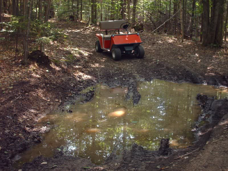 Large mud puddle