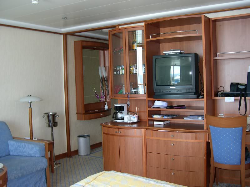 Desk and shelves (and liquor cabinet)