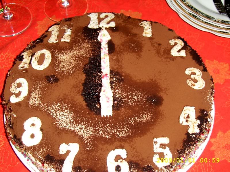 tort revelion 2009 (3 feluri de ciocolata)