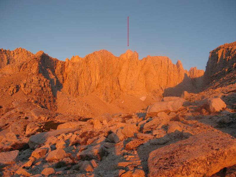 Alpenglow on Whitney