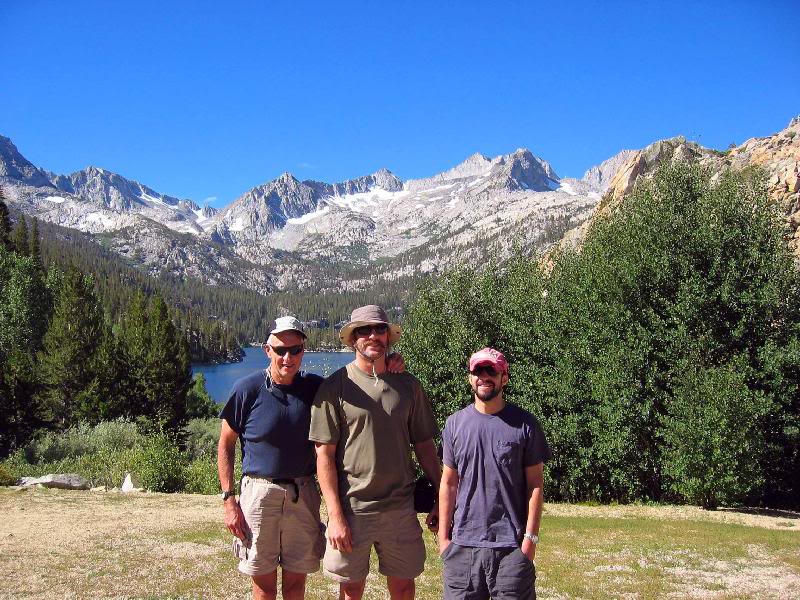 TRAILHEAD AT SOUTH LAKE: JOHN, JASON AND ADAM