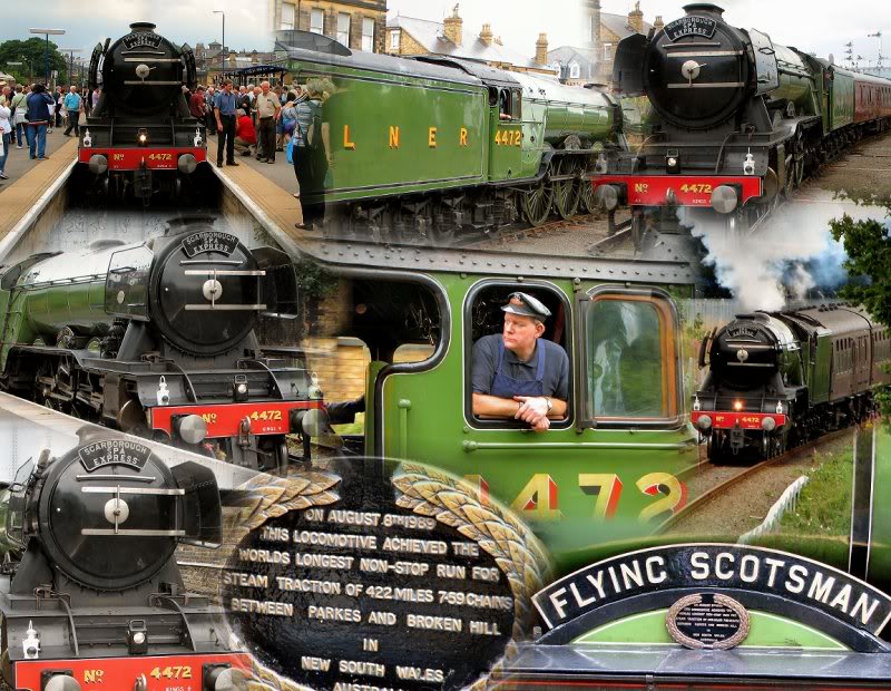 Flying Scotsman Collage