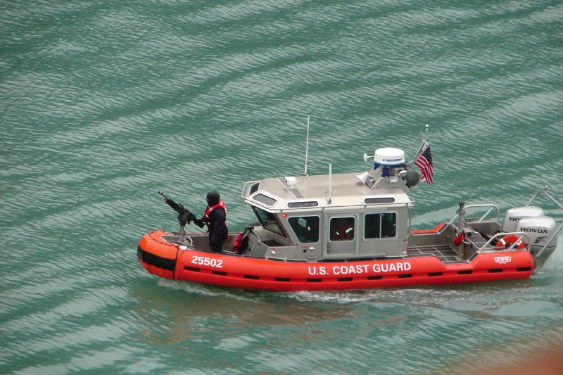 Coast Guard escort in