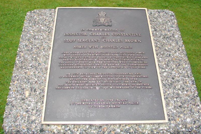 Plaque honoring mounted police