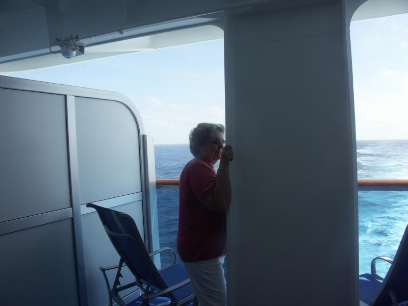 Crown Princess - B751 aft - obstructed balcony - hard t...