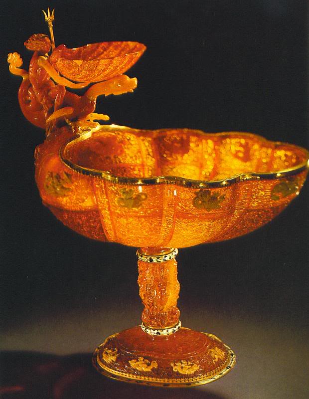 Amber and gold Germany about 1650