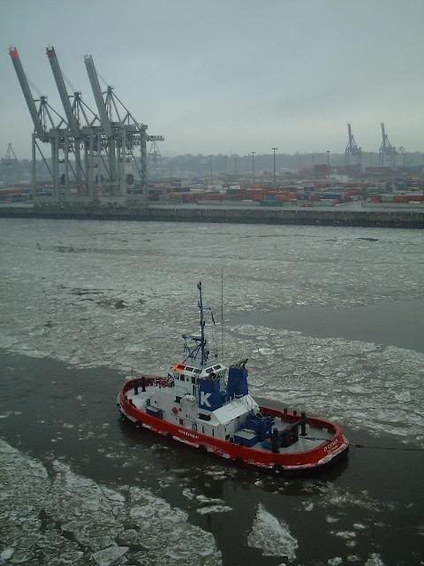 Tugboat at the Port of Hamburg, Germany
