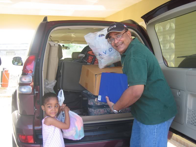 Loading the donations for distribution!