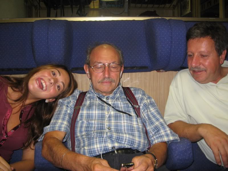 roomie,vittorio and the other guy on the train