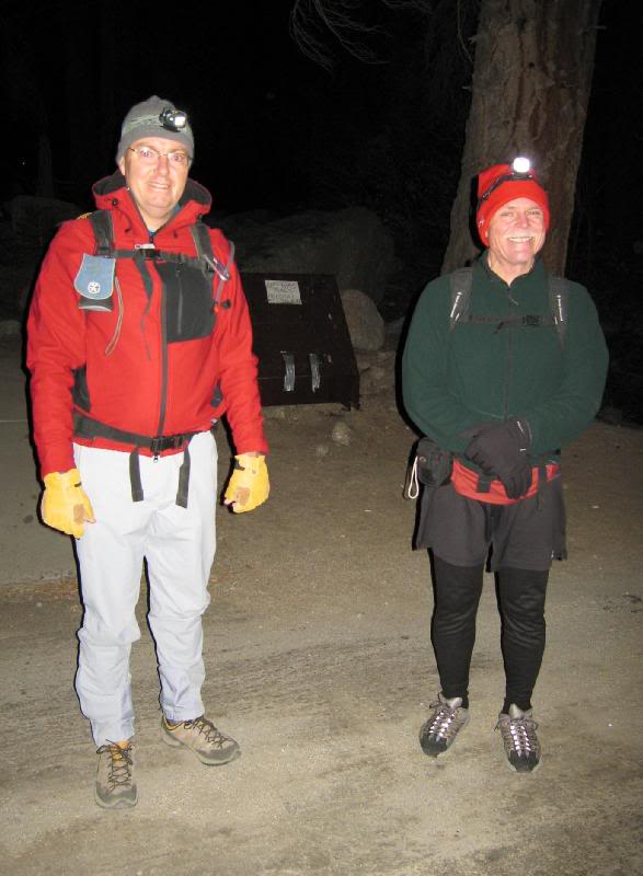 In the dark, we heard ''Snowy''? It was Graham and To...