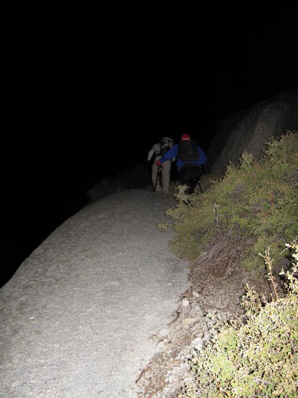 Tomcat and Devon starting up the north side of the cree...