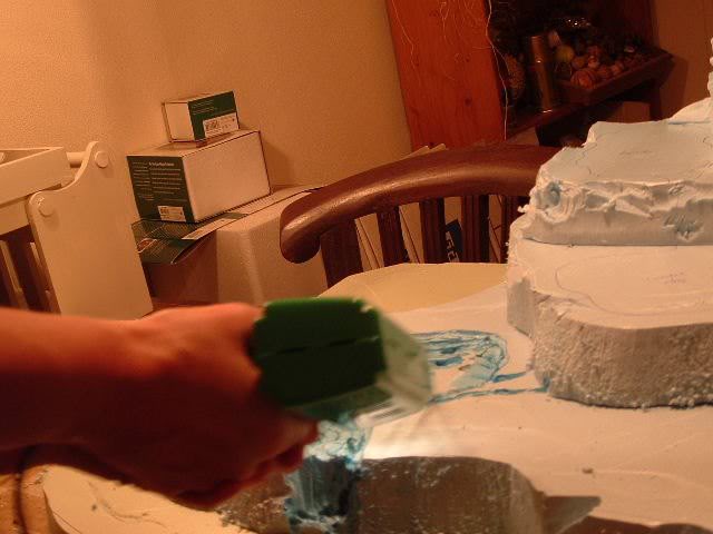 with a sort of hot wire