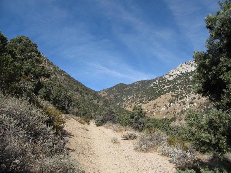 Followed a dirt road for awhile (closed to traffic)