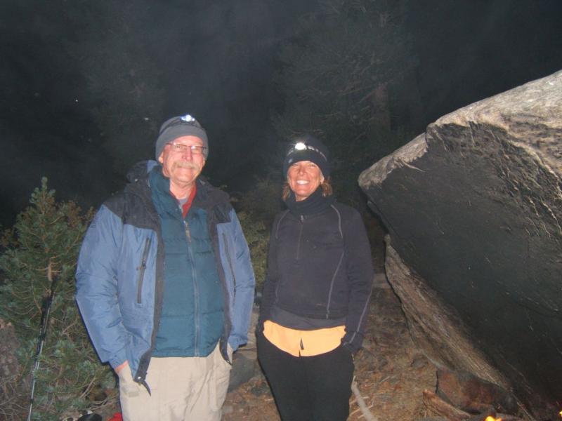 Rick and I the first night out