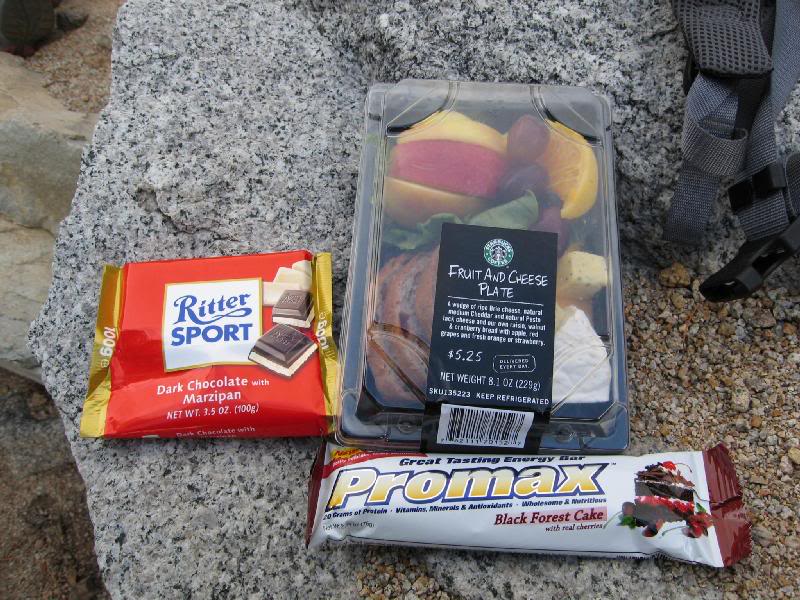 I didn't forget the chocolate! I had more in my pack, ...