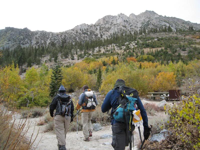 The hike starts at the campground (closed now)