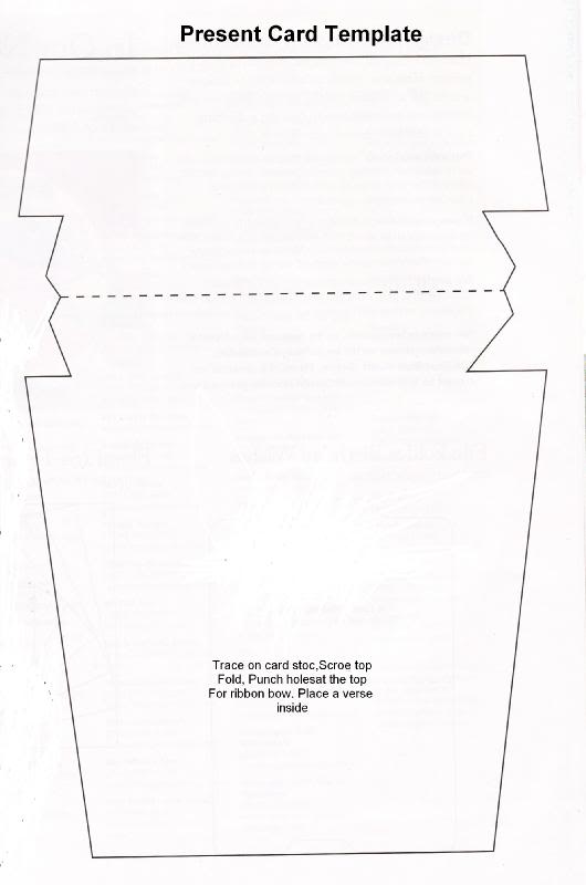 Present Card Template