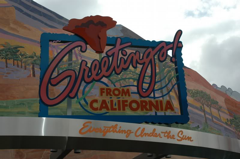 A Disney packed store at the front of the park.