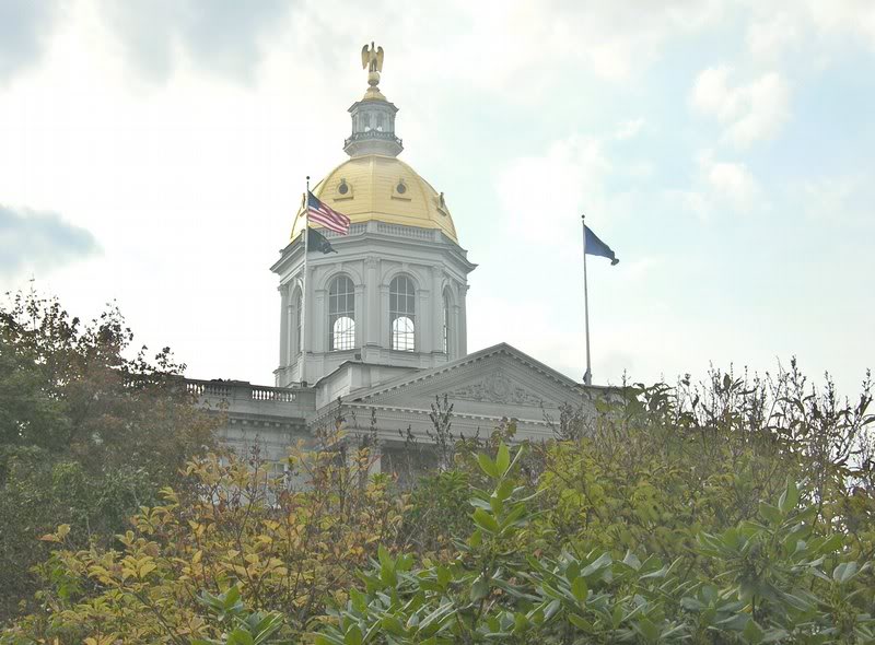 New Hampshire state capitol building in Concord