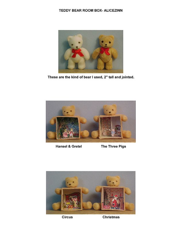 how to teddy bear room box