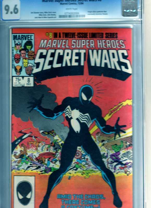 secret wars 8 CGC 9.6 white