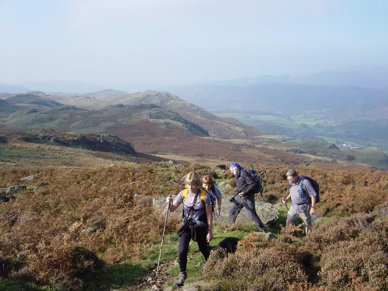 Climbing high above Eskdale now