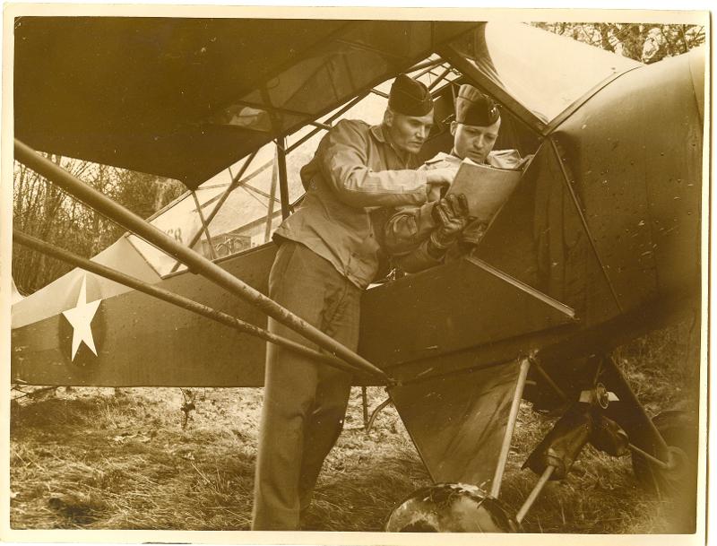 Lt. Gus Albert & Capt. J. T. Walker, Exercise in Englan...