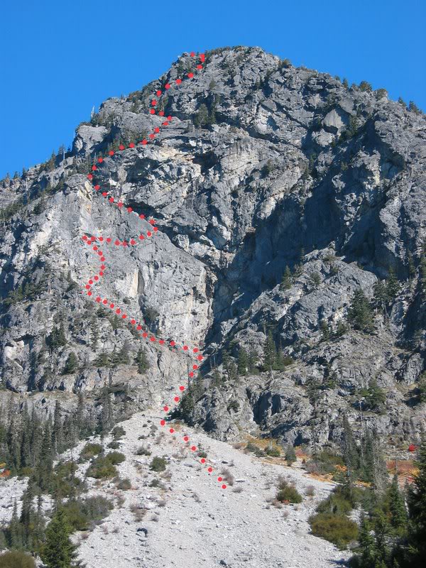 Improbable Treaverse Route - Guye Peak