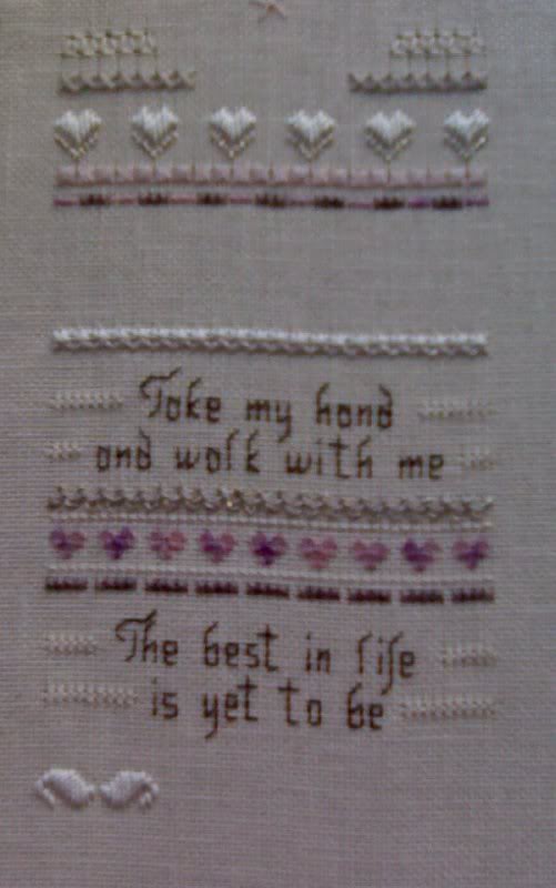 VS anniversary sampler day 2 progress