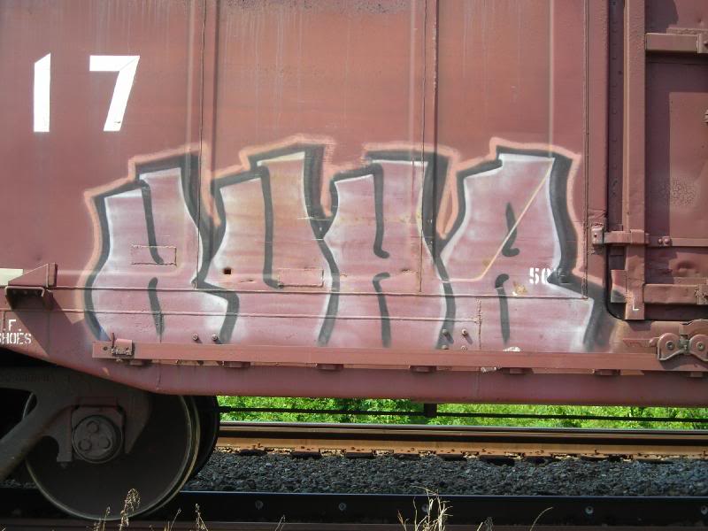 Odd Tube Lettered Graffiti