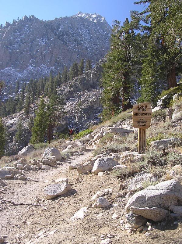 Entering the wilderness