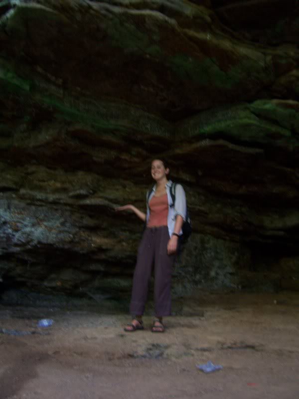 Maura in the cave