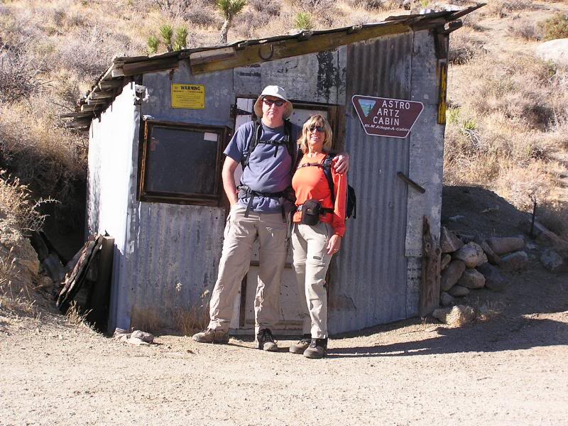 John and I at Astro Artz cabin.