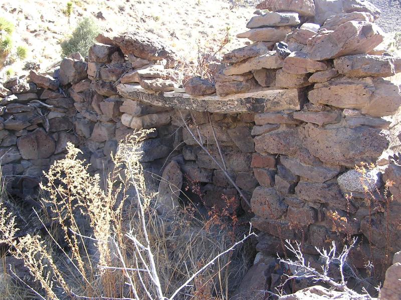 Old rock cabin at at Upper Centennail Canyon