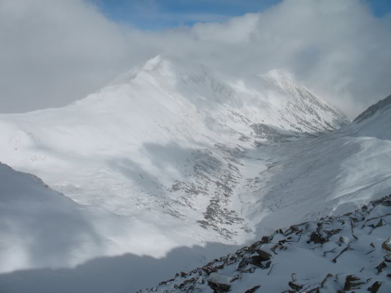 Rinker Peak in the clouds