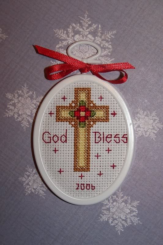 Cross Christmas Ornament 2006