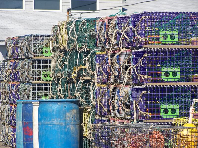 Stacked Lobster Pots, Cape Porpoise, Maine