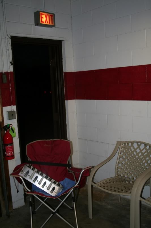 The Chair heading to the exit