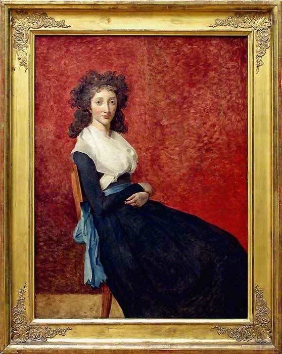 1791-1792 Mme. Trudaine by Jacques Louis David (Louvre)
