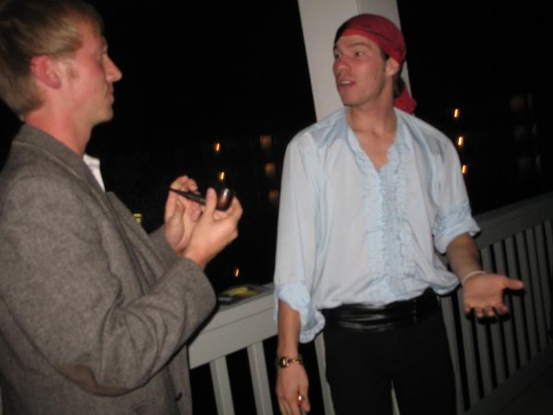 chauncey as a flamboyant pirate, a la Arrested Developm...