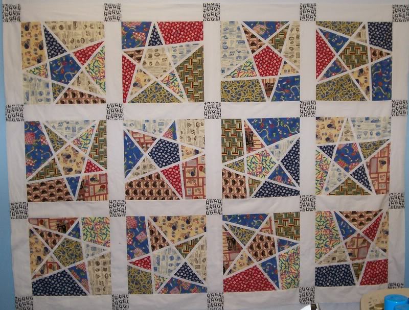 Pat in Rockport, TX -- Wacky Stars Quilt Top