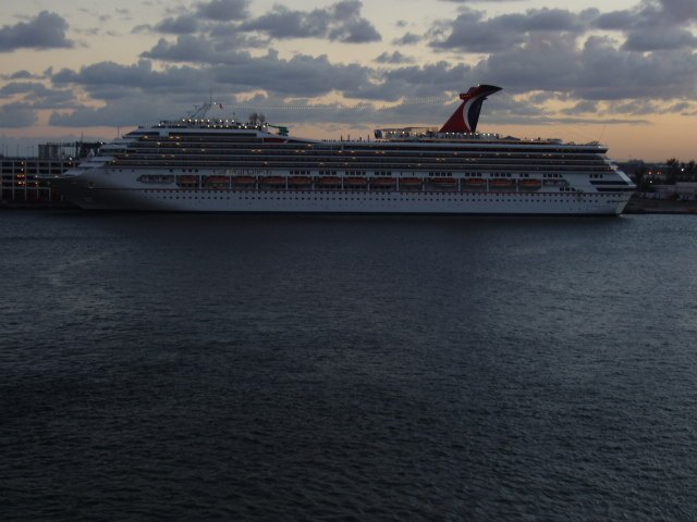 Carnival Liberty leaving