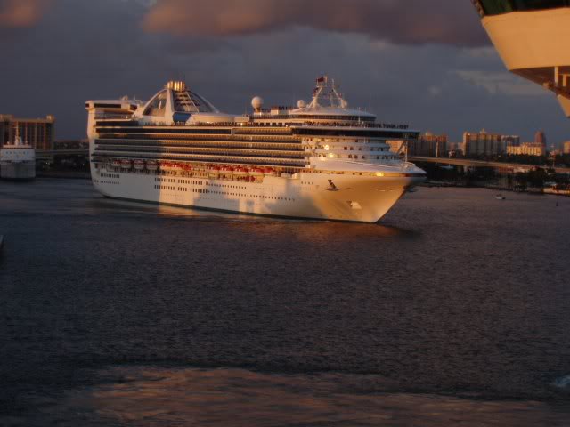 Princess leaving Ft. Lauderdale